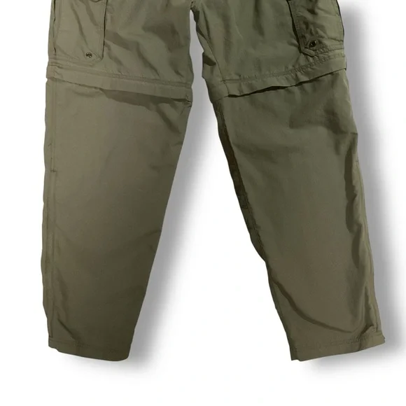 REI Mens Convertible Cargo Hiking Pants Sz M Zip Off Green Hiking Travel - Picture 3 of 11